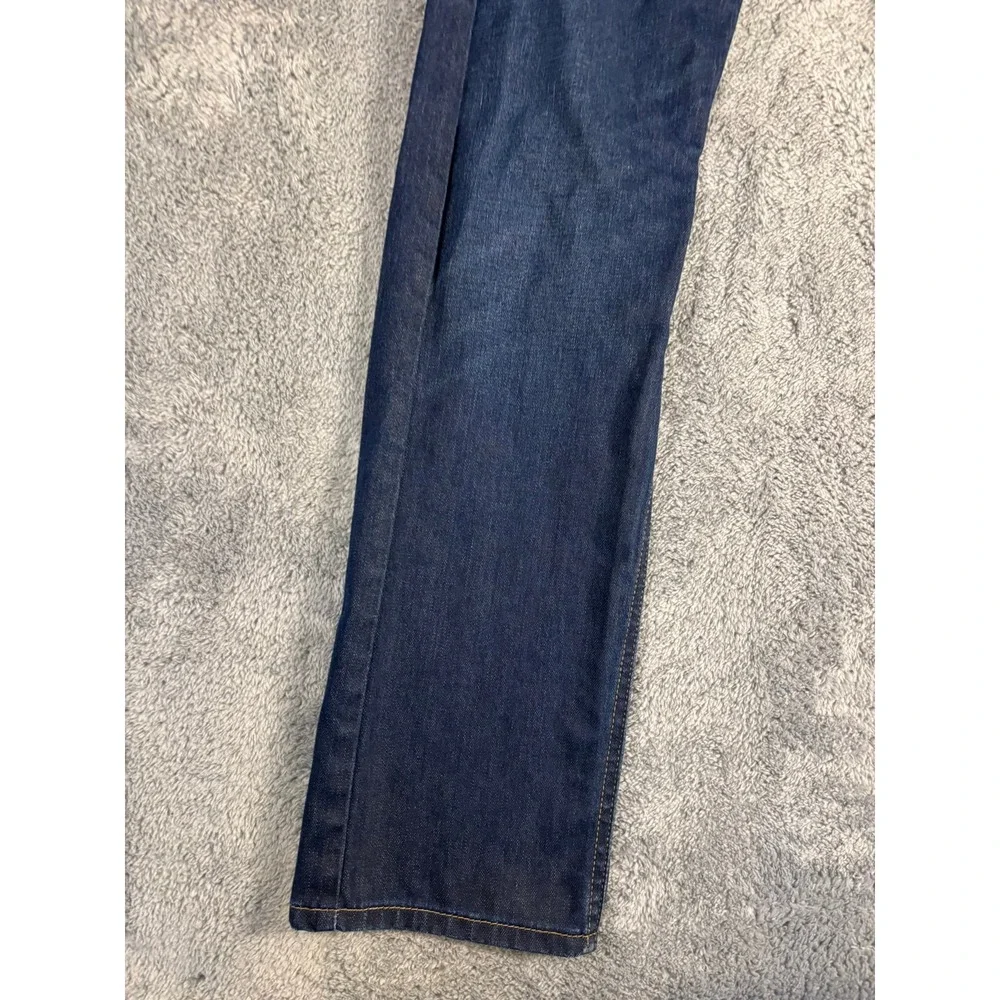 Levis 505 Regular Fit Straight Leg Jeans Dark Wash Indigo Blue Mens 32x32
